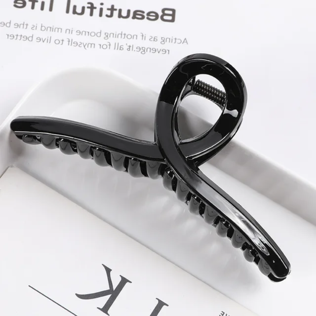 Elegant Cross-Loop Hair Claw Clip