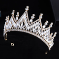 Imperial Marquise Crystal Tiara – Elegant Vintage Headpiece