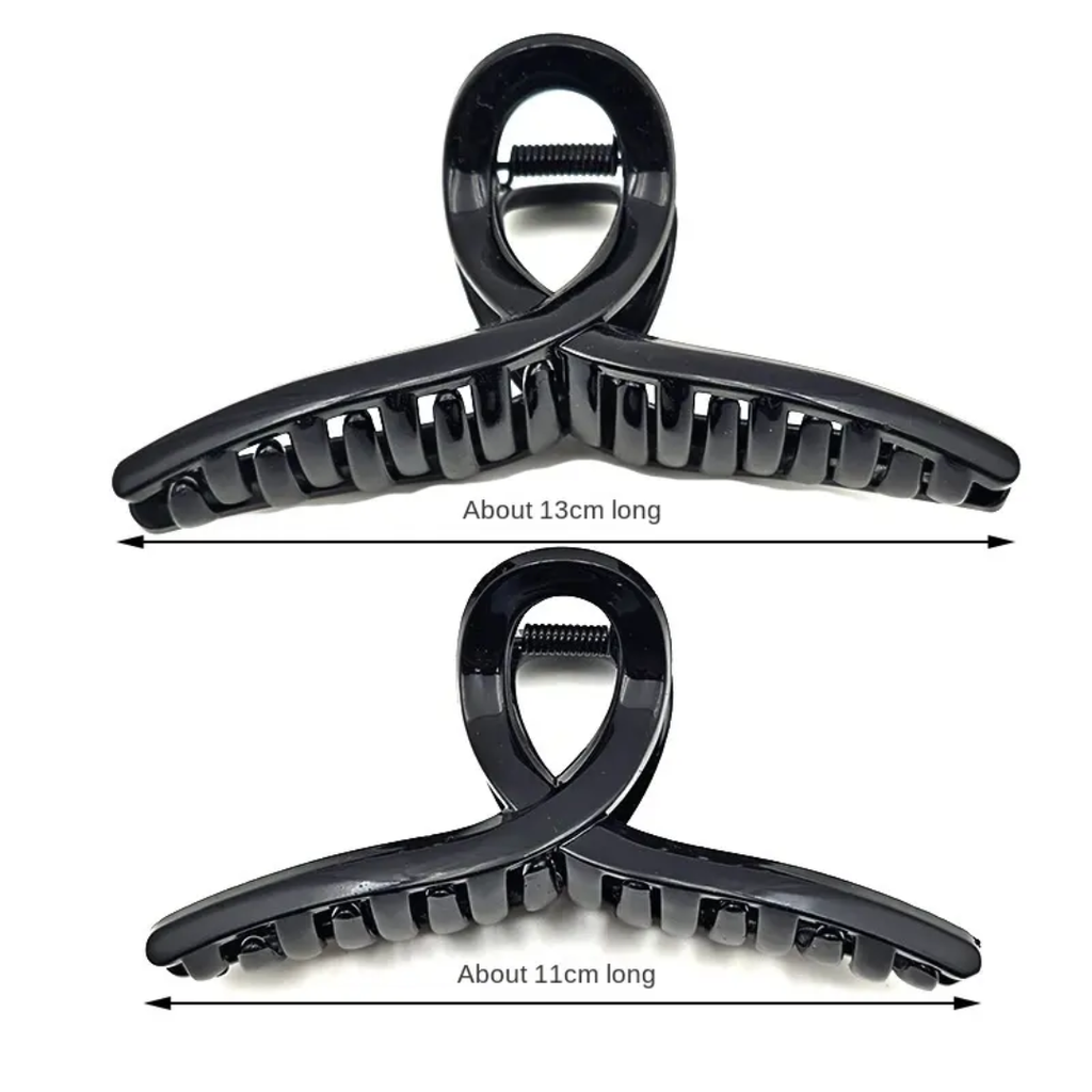 Elegant Cross-Loop Hair Claw Clip