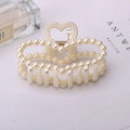 Elegant Pearl Claw Clip