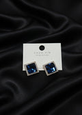 Dazzling Square Crystal Stud Earrings