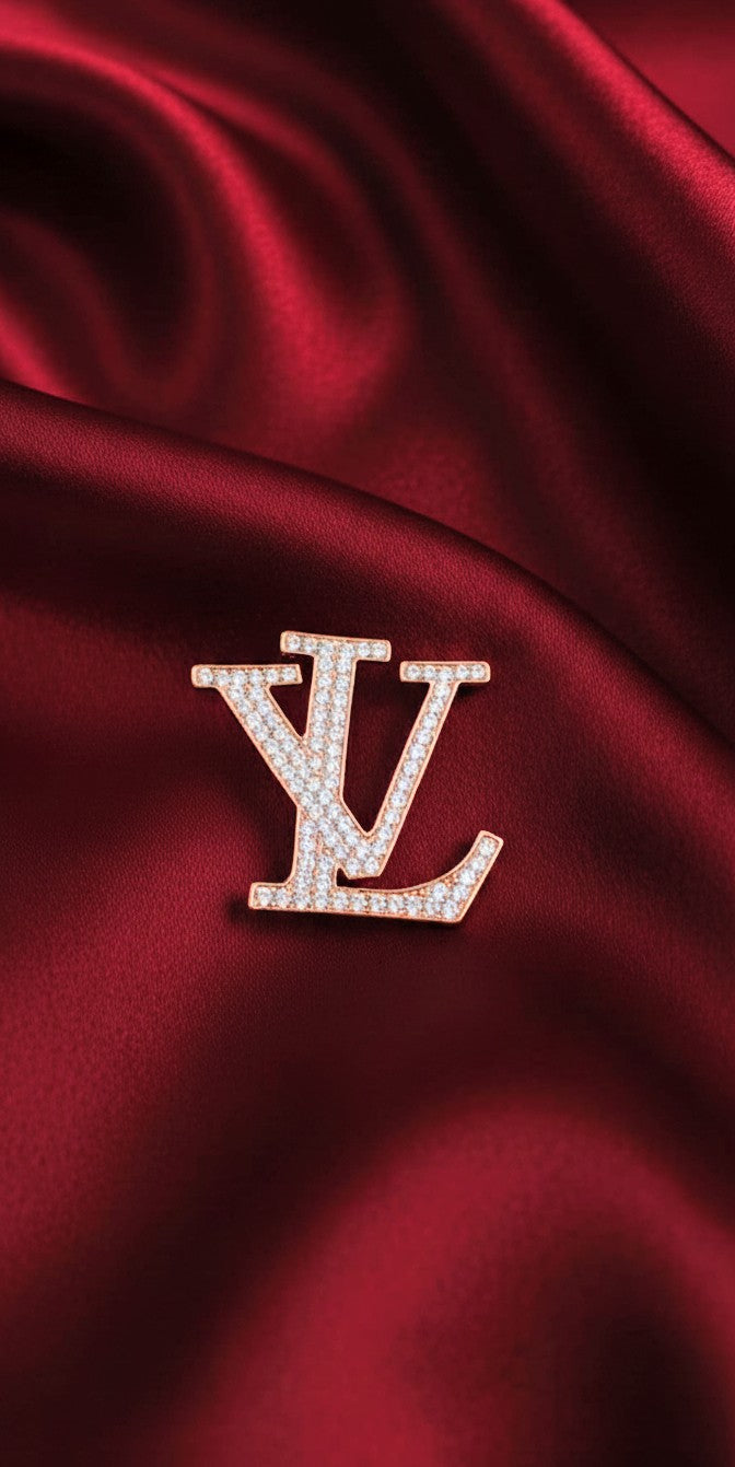 Louis Vuitton Monogram-Inspired Brooch