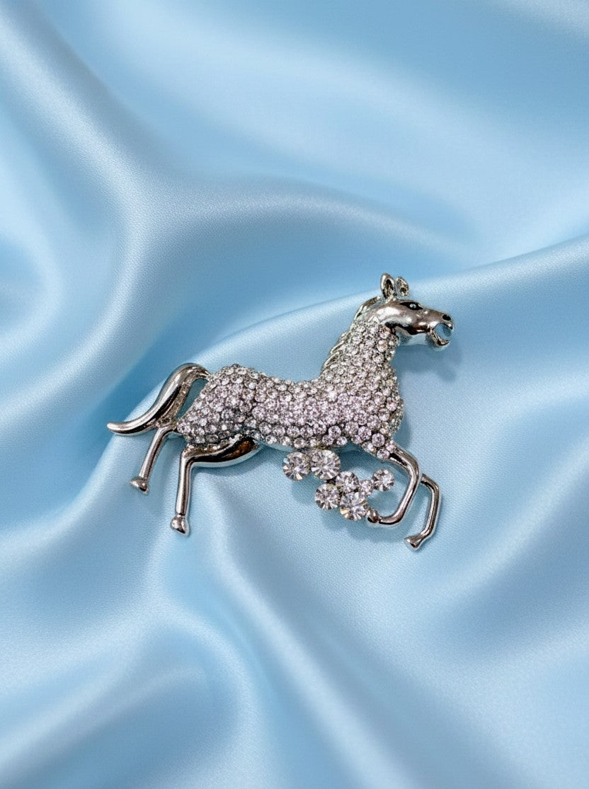 Equestrian Elegance Horse Brooch
