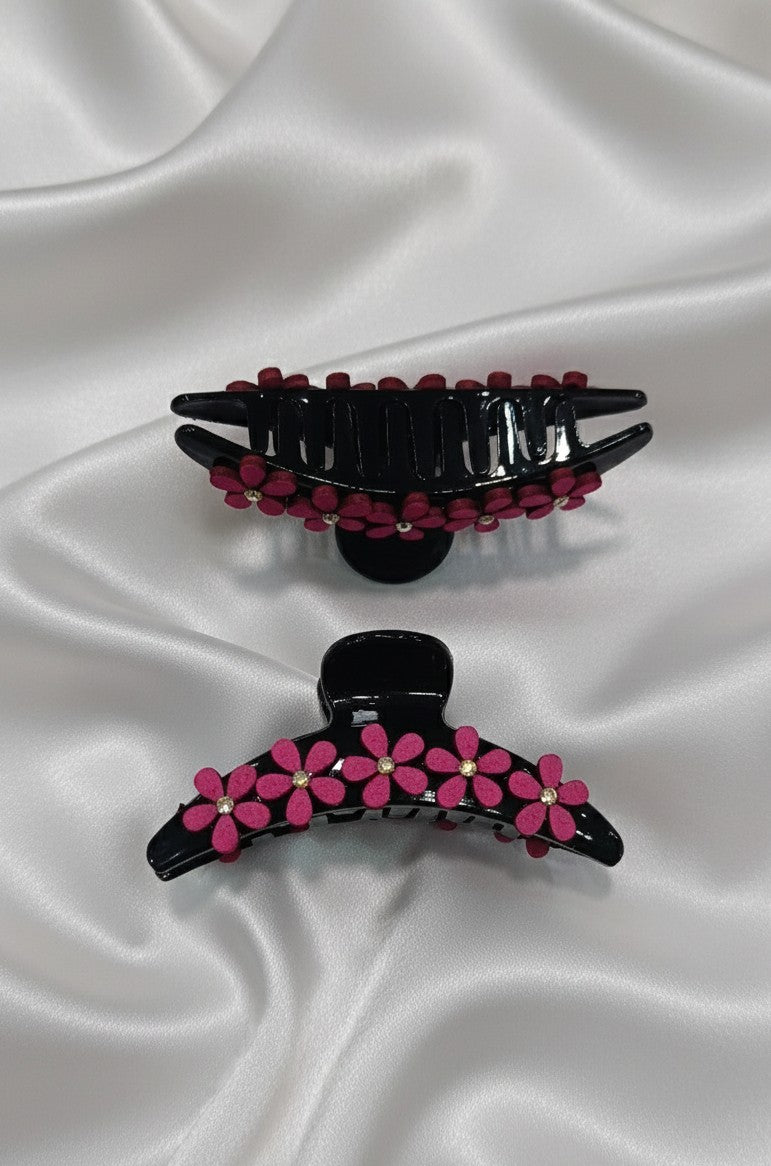 Elegant Floral Claw Clips: A Spectrum of Style