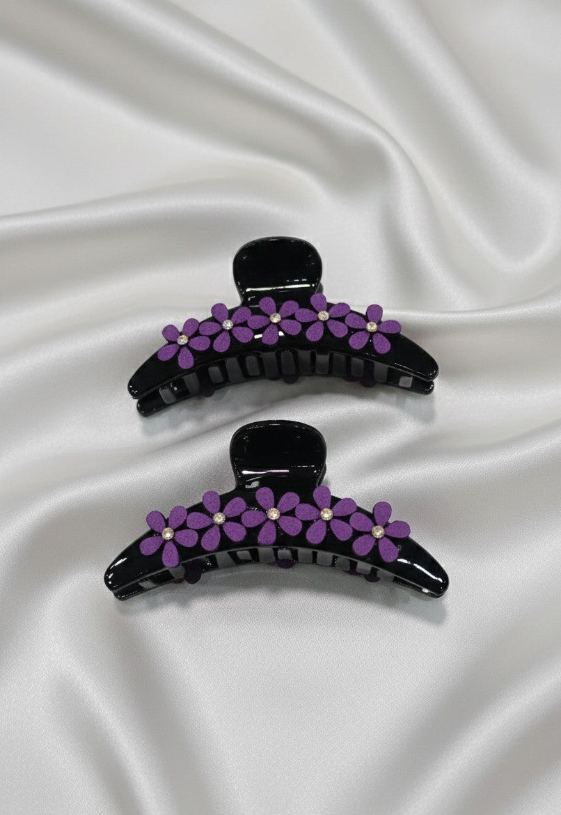 Elegant Floral Claw Clips: A Spectrum of Style