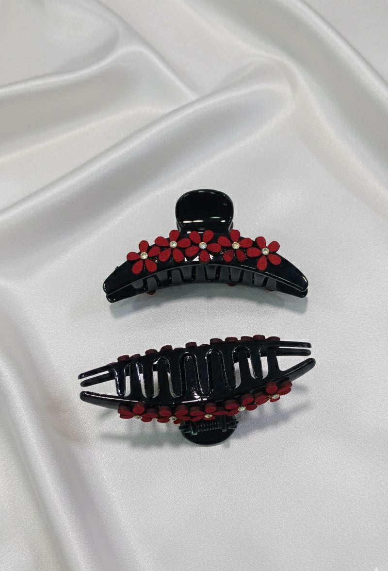 Elegant Floral Claw Clips: A Spectrum of Style