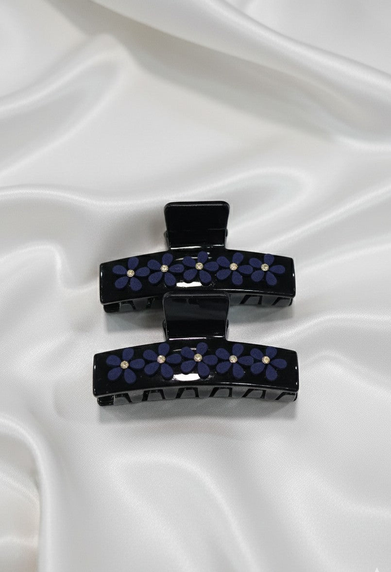 Charming Floral Medium Claw Clip